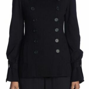 Bailey 44 black double breasted knit  jacket M
